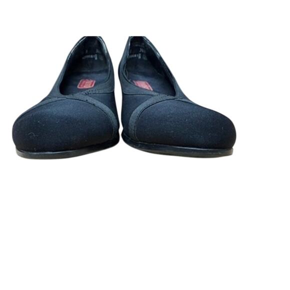 "MUNRO" Black Pumps 2" Chunky Heel Slip On SZ 9.5 Office Librarian Minimalist - Picture 10 of 13